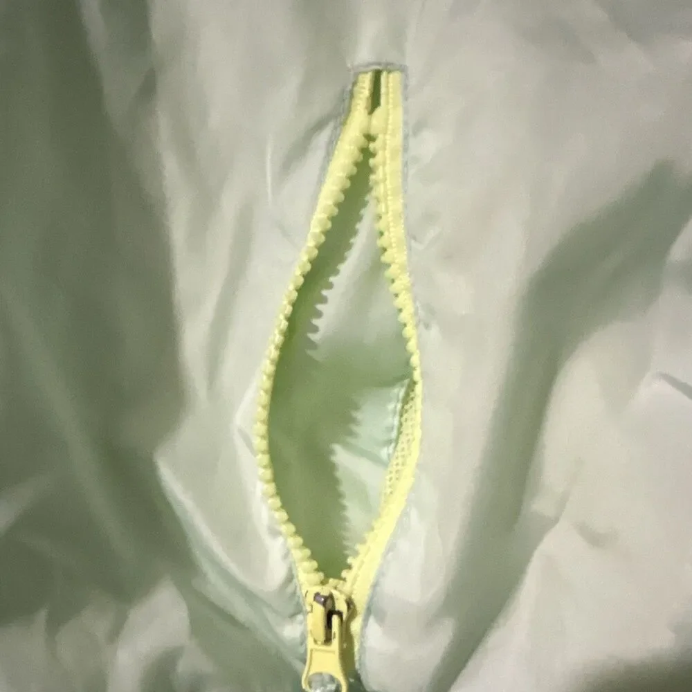 Mossimo Girl’s Green Hooded Windbreaker Jacket Full Zip - Size M